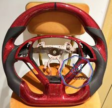 Volante de fibra de carbono vermelho para Infiniti g37g25 G37X com alças de carbono comprar usado  Enviando para Brazil