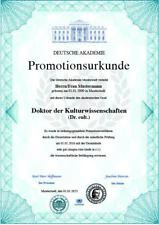 Premium promotionsurkunde urku gebraucht kaufen  Naumburg