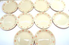 X6 Corelle FOREVER YOUR 10,25" Pratos de Jantar 10 1/4 Polegadas Corning Hearts Flores, usado comprar usado  Enviando para Brazil