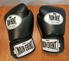 Luvas de boxe pretas Pro Main Event Fight Gear 12 oz, usado comprar usado  Enviando para Brazil