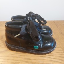 Kickers black patent for sale  CHELTENHAM