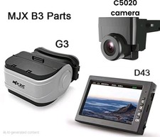 MJX Bugs 3 B3 Drone FPV CÂMERA MONITOR LCD FONE DE OUVIDO COMPLETO Pckg C5020 + D43 + G3 comprar usado  Enviando para Brazil