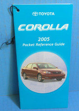 05 2005 Toyota Corolla manual do proprietário guia de referência de bolso comprar usado  Enviando para Brazil