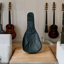 Bolsa acolchoada preta para guitarra acústica estojo 36x18 armazenamento viagem capa macia usada comprar usado  Enviando para Brazil