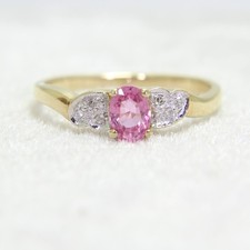 Pink sapphire diamond for sale  UK