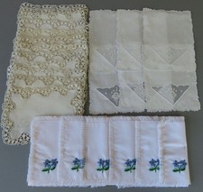 embroidered napkins vintage 4 for sale embroidered napkins vintage 4 for sale West Palm Beach