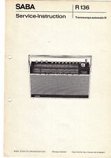 Saba service manual gebraucht kaufen  Salzgitter