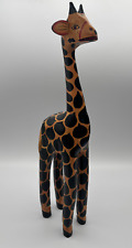 Handcrafted wooden giraffe for sale  Shipping to Ireland