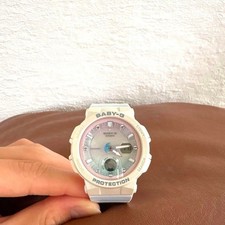 Usado, Relógio Casio BGA-250-7A3 Baby-G feminino quartzo mostrador bege Ana-Digi do Japão comprar usado  Enviando para Brazil