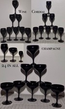Vtg glassware black for sale  Freehold