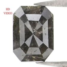 Diamante natural suelto corte esmeralda de 1,36 quilates 7,95 mm diamante de sal y pimienta KQ2634 segunda mano  Embacar hacia Mexico