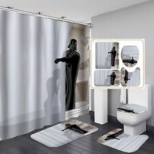 Tapete de banheiro Star Wars Darth Vader 4 peças/conjunto cortina de chuveiro almofada de assento de vaso sanitário comprar usado  Enviando para Brazil