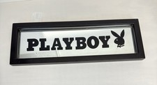 Vintage 2004 Playboy 6"x18" Espelho Retangular Cabeça de Coelho Moldura Preta comprar usado  Enviando para Brazil