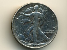 USA:KM-142,Half Dollar 1939 * Walking Liberty * VF *  comprar usado  Enviando para Brazil