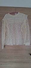 Cremefarbene bluse größe gebraucht kaufen  Hausen