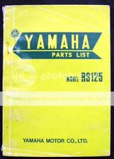 LISTA DE PEÇAS DE MOTOCICLETA YAMAHA RS125 1974 #479-28199-05 comprar usado  Enviando para Brazil