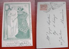 Cartolina ballo costume usato  Ravenna