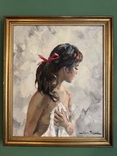 Oil canvas female usato  Salsomaggiore Terme