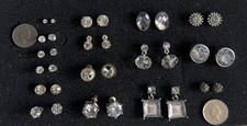 Clear sparkle stud for sale  LONDON