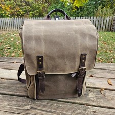 Usado, Mochila ONA Camps Bay campo bronzeado lona encerada couro acolchoado bolsa para laptop câmera comprar usado Usado, Mochila ONA Camps Bay campo bronzeado lona encerada couro acolchoado bolsa para laptop câmera comprar usado  Enviando para Brazil