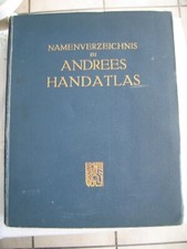 Andrees handatlas namensverzei gebraucht kaufen  Friedberg