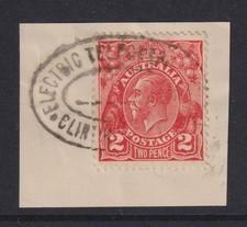 Austrália do Sul 1930 2d Vermelho GV **CANCELAMENTO DE TELÉGRAFO ELÉTRICO - CLINTON** FU comprar usado Austrália do Sul 1930 2d Vermelho GV **CANCELAMENTO DE TELÉGRAFO ELÉTRICO - CLINTON** FU comprar usado  Enviando para Brazil