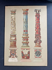 Rare chromolithograph architec d'occasion  Expédié en Belgium