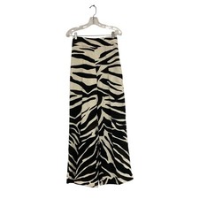 Calça feminina Zara XS preta estampa de zebra plissada perna larga zíper lateral 8398/054 nova sem etiquetas comprar usado  Enviando para Brazil