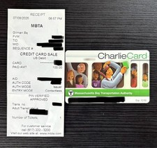 Charlie card massachusetts for sale  Somerville