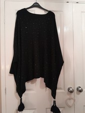 Womens black sparkly for sale  RETFORD