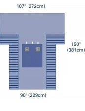 Caixa de 8 drapeadas cardinais bilaterais extremidades 24917. AAMI nível 4. comprar usado  Enviando para Brazil