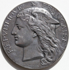 Medaille argent republique d'occasion  Elliant