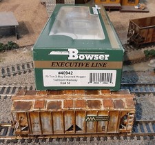 Funil Weathered HO Scale Bowser Executive Line Vermont Railway 70 ton 2 baías comprar usado  Enviando para Brazil