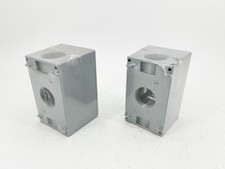 Lote de 2 novas caixas de saída 5387-0 à prova de intempéries 1" cubo 1 gangue alumínio - sem caixa comprar usado  Enviando para Brazil