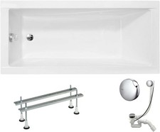Prostokątna wanna akrylowa VBChome 140x70 cm biała towar B na sprzedaż  PL