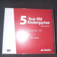Abeka DVD Set 5yr Old Kindergarten Cursive Lessons 62-121 Homeschool comprar usado  Enviando para Brazil