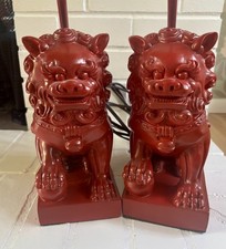 Pair red chinese for sale  Tacoma