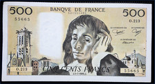 Billet 500 francs d'occasion  Crespin