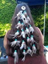 Boho hippie feder gebraucht kaufen  München