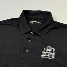 Camisa polo Nike golfe Dri-Fit certificada logotipo Angus Beef preta masculina grande comprar usado  Enviando para Brazil