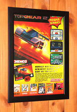 1993 Top Gear 2 Sega Genesis Amiga SNES Werbeblatt Gerahmt Poster Ad Page Framed comprar usado  Enviando para Brazil