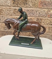 Bronzed horse jokey for sale  SPALDING