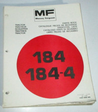 Massey Ferguson MF 184 & 184-4 Catálogo de Peças de Trator Manual Livro 12/86 ORIGINAL! comprar usado  Enviando para Brazil
