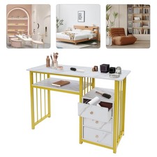 Mesa de manicure com 3 gavetas, mesa de unhas, mesa de manicure textura de mármore comprar usado Mesa de manicure com 3 gavetas, mesa de unhas, mesa de manicure textura de mármore comprar usado  Enviando para Brazil