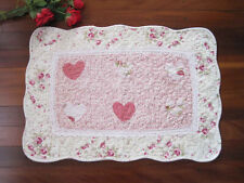 Tapete acolchoado Again@Pretty LoveHeart aplique bordado crochê remendo de renda algodão comprar usado  Enviando para Brazil