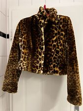 Leopardenjacke plüsch damen gebraucht kaufen  Köln