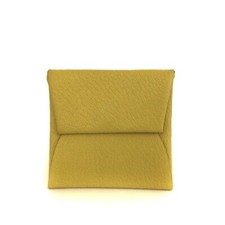 Carteira HERMES Bastia Veau Swift couro moeda amarela/7BF0172 comprar usado  Enviando para Brazil