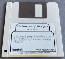 1992 vintage THE PHANTOM OF THE OPERA pianosoft DISK yamaha piano disklavier comprar usado  Enviando para Brazil