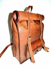 Mochila masculina de couro genuíno vintage para laptop mochila carteiro bolsa nova comprar usado  Enviando para Brazil