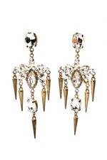 Brincos femininos lustre de cristal tom dourado Kenneth Lane comprar usado  Enviando para Brazil
